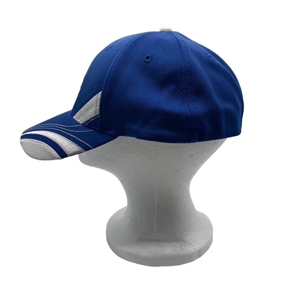 Budweiser But Light Hat Baseball Cap Fitted Elastic Embroidered Logo Blue White